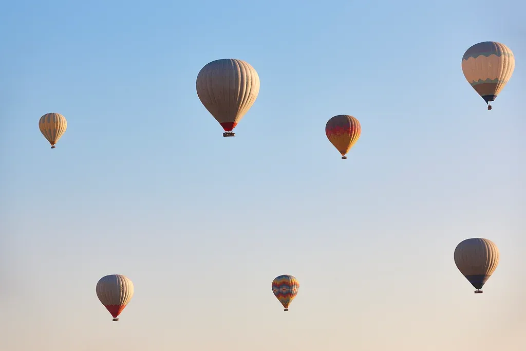 Balloons in the sky