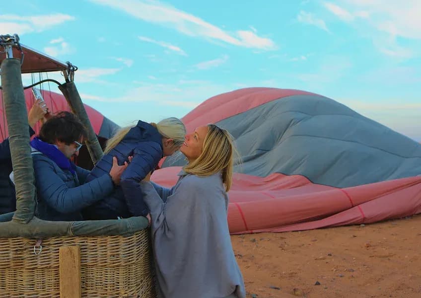 Inside balloon