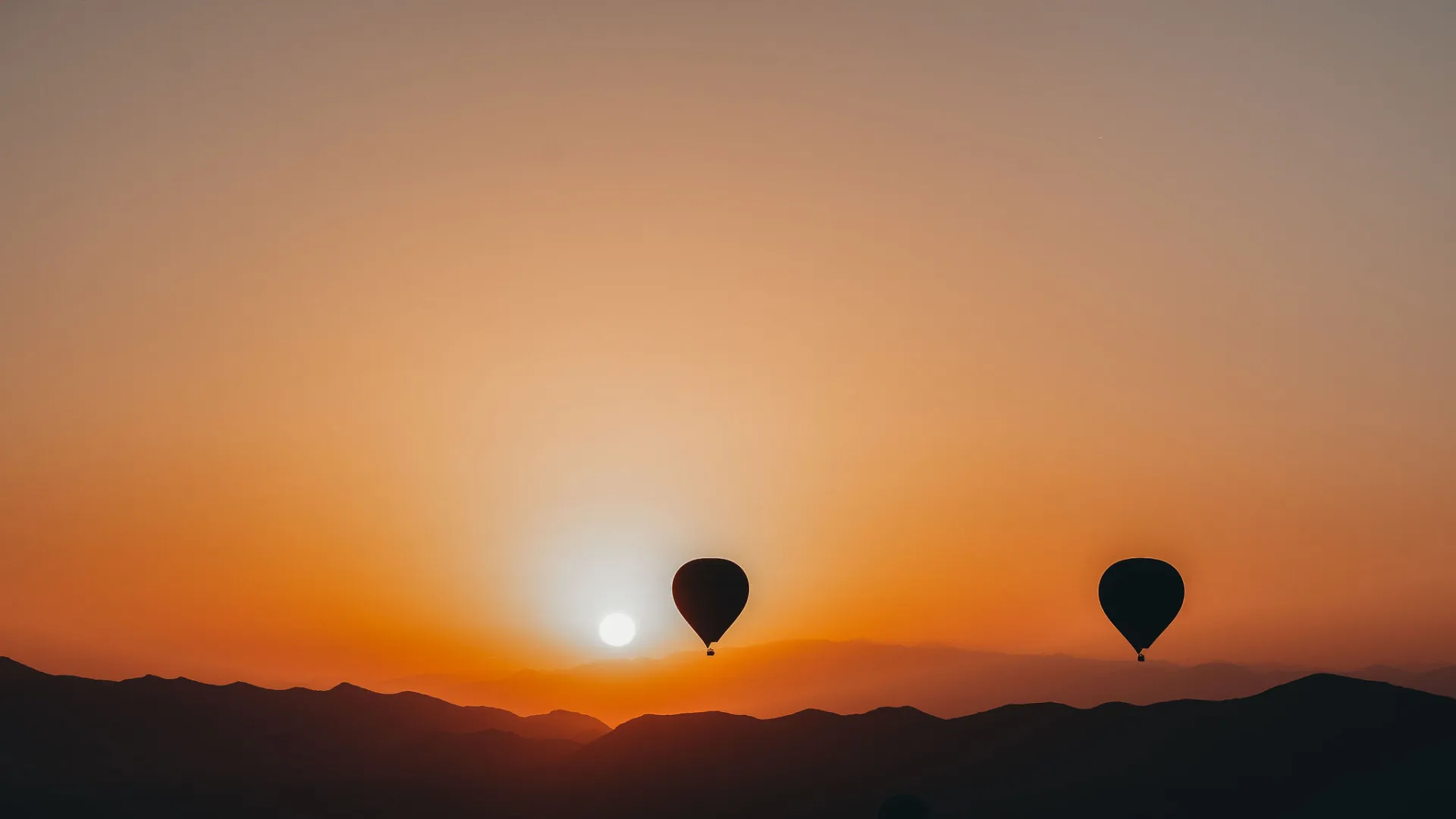 Hot Air Balloon at Sunrise